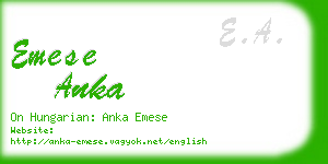 emese anka business card